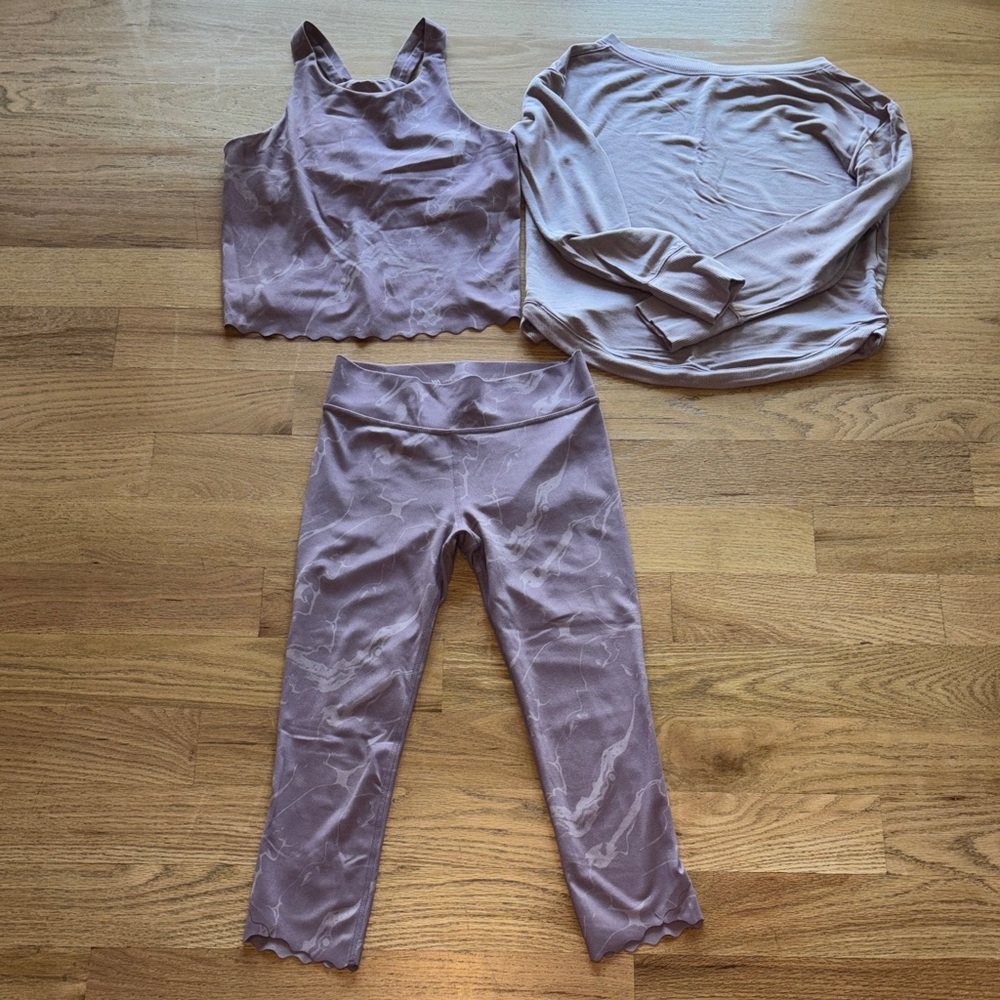 Girls All In Motion Lavender 3 Piece Set